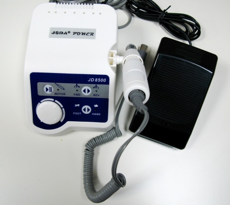 Аппарат для маникюра и педикюра JSDA JD 8500 W Original (с вариативной педалью и набором фрез)